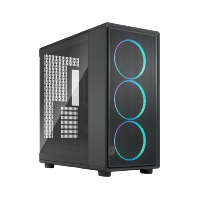 Fractal Epoch XL Black TG RGB Light Mid Tower Gaming Case - Black 